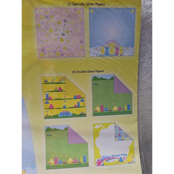 (Lot of 6) New Creative Imaginations Peeps Paper Pack 6 Pages Each 12.5" X 12" - Picture 12 of 12